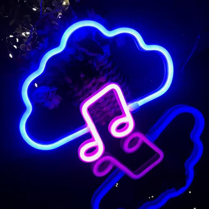 Custom Modern Decorative Plastic Cloud <b>LED</b> <b>Neon</b> Flex <b>Sign</b> Light IP67 Rated AC Wall Decor 3000K Warm White Bedroom USB Powered - Product Image 4