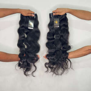 Extensions de cheveux ondulés en vrac, alignées sur les cuticules, brutes, non traitées, vierges, indiennes, en gros – Fournisseurs - Product Image 2