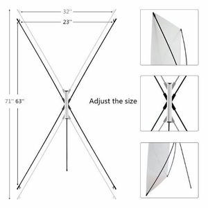 حامل وماسك شعار على شكل حرف X على ثلاث قوائم قابل للتعديل - Product Image 2