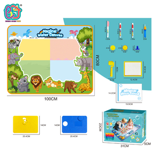 魔法水画垫着色涂鸦可重复使用魔法笔蒙特梭利绘画板教育玩具儿童 - Product Image 3