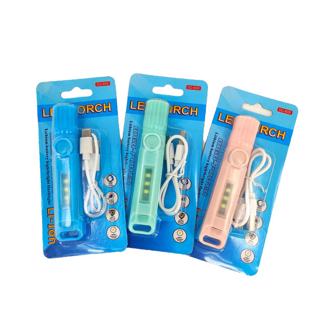 Mini Small USB C Rechargeable LED Flashlights Camping Lantern Combo Flashlight