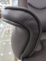 Chaise de bureau pivotante moderne avec accoudoirs fixes, base en fer, hauteur réglable pour la maison, le bureau, l'hôpital ou l'hôtel