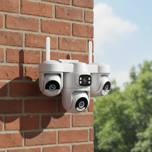 Cámara de Seguridad CCTV OEM CS623FR Okam <span class=keywords><strong>Pro</strong></span> <span class=keywords><strong>Zoom</strong></span> AI con Tarjeta SD, Video Exterior de 360°, Vigilancia PTZ, Red WiFi, Cuatro Lentes - Product Image 1