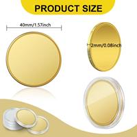 Pièces de monnaie vierges en laiton 40x2mm pour gravure laser, idéales pour cadeaux personnalisés DIY - Prix de gros