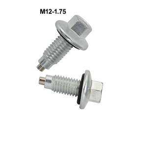 Magnetic Oil Drain <b>Plug</b> M12-1.75 For GM Vehicles With <b>Rubber</b> Seal Engine System Gasket Replacement Part - Product Image 4