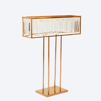 Accessoires de mariage exclusifs transfrontaliers JHMJ Modèle 1065 – Décorations hôtelières en fil métallique style américain avec accents dorés électroplaqués