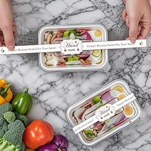 Food Retail Package Seal <b>Stickers</b> 9x1 Inch Safe Secure Tamper Proof Labels for Freshness Labels for Handmade Crafted Baking - Product Image 4