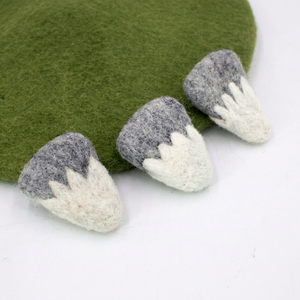 Adorno de Fieltro y Lana Hecho a Mano, Gorro de Nieve, Artesanía de Fieltro de Lana, Adorno de Escritorio, Decoración Navideña para el Hogar, Estilo Nórdico, Habitación Infantil - Product Image 5