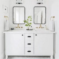 Meilleure vente personnalisée à la mode Shaker de haute qualité prix d'usine salle de bain vanités ensemble armoire de toilette pour hôtel usage domestique