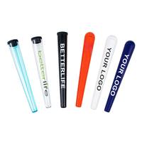 Vente en gros de tubes d'emballage en plastique de 98mm 110mm Tubes coniques King Size Pop Top Tubes en stock