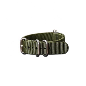 20mm 22mm 24mm Premium balísticos <span class=keywords><strong>Zulu</strong></span> de la OTAN reloj bandas con hebilla de acero inoxidable - Product Image 5