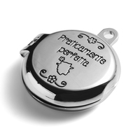 Miroir porte-clés compact pliant avec logo en métal de conception créative