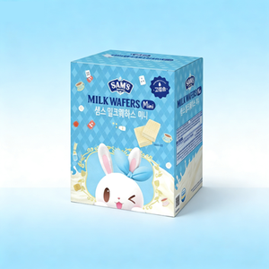 SAM’s Milk Wafers Mini Mini Obleas de Leche 1 Caja 50 Unidades Snack para Niños Alto en Calcio Crema de Leche Premium Snack Saludable para el Bienestar Venta al por Mayor - Product Image 3