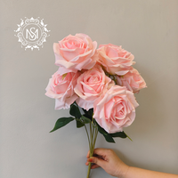 Bouquet de roses artificielles, roses artificielles multicolores pour arche de mariage, décoration de fête et de maison, fleurs au toucher réel