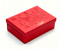Boîte d'emballage cosmétique haut de gamme avec gaufrage floral en relief, boîte cadeau de beauté à fermeture magnétique avec logo en feuille d'or, boîte cadeau perlée, Boîte Cadeau