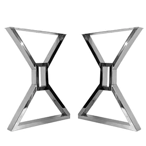 새로운 디자인 가구 테이블 다리 고품질 Dinning 테이블 기초 스테인리스 금속 현대 작풍 OEM & ODM 주문을 받아서 만드는