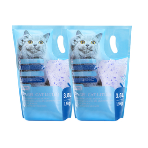 Nobleza 3.8L Gel diamante lettiera per gatti gatto assorbente comoda sabbia biodegradabile 2 confezioni - Product Image 1