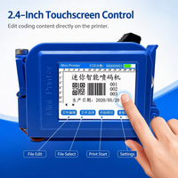 Imprimante jet d'encre mini sans fil 600 DPI avec contrôle par application pour carton, sac, bouteille en plastique, verre, métal, bois, date, lot, code QR, code-barres