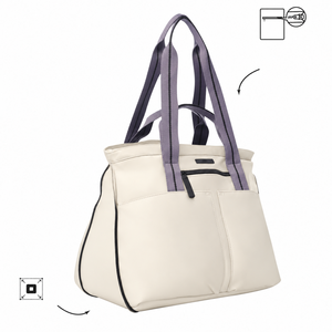 Nouveau design – Sacs fourre-tout pour femmes 17'' – Sacs à bandoulière pour le travail, l'ordinateur, le yoga, la gym – Grands sacs de voyage en polyester avec fermeture éclair pour ordinateur portable - Product Image 5