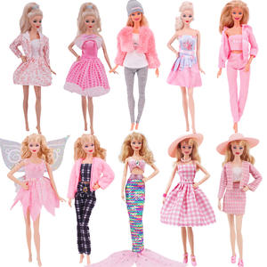 Solo Abbigliamento |   Vestito da <span class=keywords><strong>Principessa</strong></span> Rosa per Bambola da 30 cm, Stile <span class=keywords><strong>Cartone</strong></span> <span class=keywords><strong>Animato</strong></span>, Abbigliamento per Bambole - Product Image 5