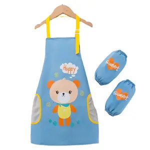 Baby bib water and dirt resistant erasable hand overclothes baby apron men and women painting clothes handmade bib