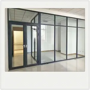 Customized interior aluminum/glass/wooden wall used for office/meeting room/house partitions