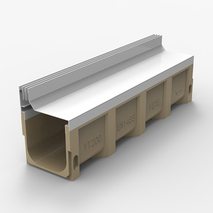 Canal de drainage de périmètre de mur rideau avec la couverture linéaire de fossé d'acier inoxydable - Product Image 1