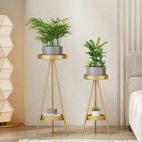 Frais à la mode en fer forgé étagère à fleurs étagère intérieur salon balcon sol-debout vert radis plante pot de fleurs Pack