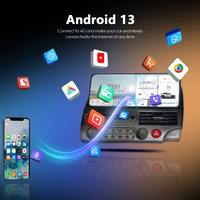Autoradio Android Meihua 12,3 pouces, lecteur DVD multimédia pour Honda Civic 2008-2011, écran de tableau de bord