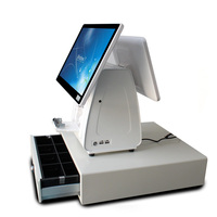 Sistema POS de Doble Pantalla Táctil Pequeño de Alta Calidad, Modelo ABS6000, Windows 10, NFC, Bluetooth, Quad-core, Wi-Fi 6, Caja Registradora