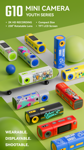 Nouvel An 2026 – Caméra porte-clés compacte décorative 2K HD mignonne pour jeunes, mini caméra pouce colorée et populaire avec grand angle de 180° - Product Image 6