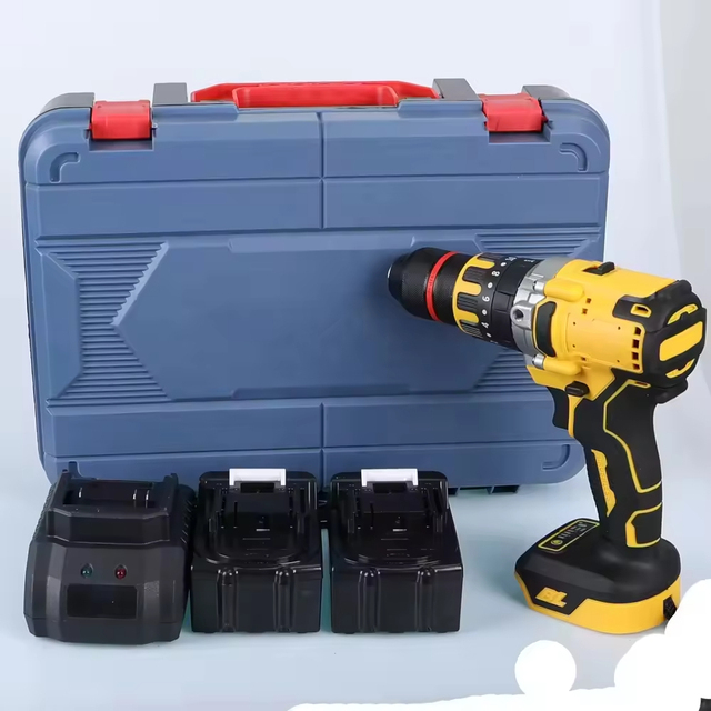BOLIU Portable Rechargeable Wireless Impact Drill Set Cordless Electric Screwdriver OEM Brushless Motor Variable Speed Battery