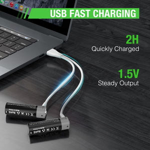 Batterie Cilindriche Ricaricabili USB agli Ioni di Litio <span class=keywords><strong>AA</strong></span> 1.5V Portatili del Produttore <span class=keywords><strong>A</strong></span> - Vendita all'Ingrosso - Product Image 4