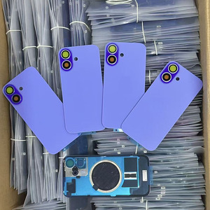 สำหรับ iPhone 16 16Plus 16Pro 16Pro Max 15 14 Plus ฝาหลังแบตเตอรี่พร้อมกรอบยึด แม่เหล็กวงแหวน ฝาหลังกระจก - Product Image 5