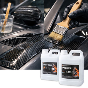 อีพ็อกซี่เคลือบเงาคาร์บอนไฟเบอร์สองส่วนประกอบ 2:1 ปลอดสารพิษ ลดฟองอากาศได้ดี ความแข็งสูง เหมาะสำหรับงานกระจก งานก่อสร้าง และงานไม้ - Product Image 1