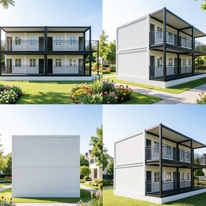 Maison préfabriquée extensible de 40 pieds, kit de logement préfabriqué de 20 pieds, hangar de <span class=keywords><strong>garage</strong></span> préfabriqué avec toiture en verre pour hôtel - Product Image 4