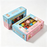 Boîtes d'emballage en carton ondulé personnalisées imprimées en couleur recyclables pour les blocs de construction de jouets, boîte de transport de jouets pour la vente au détail