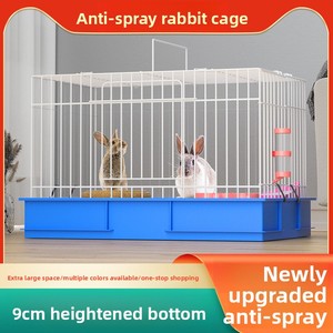 Jaula rectangular <span class=keywords><strong>de</strong></span> metal para conejos y cobayas, con estructura <span class=keywords><strong>de</strong></span> alambre, anti-salpicaduras <span class=keywords><strong>de</strong></span> orina, para interiores, <span class=keywords><strong>venta</strong></span> directa <span class=keywords><strong>de</strong></span> fábrica. - Product Image 1
