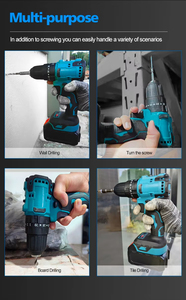 <span class=keywords><strong>Kit</strong></span> de <span class=keywords><strong>perceuse</strong></span> électrique sans fil au lithium 21V portable, ensemble d'outils électriques de haute qualité pour usage en usine - Product Image 4