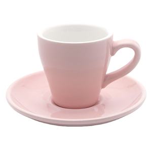 Set di Tazza e Piattino da Caffè Color Caffè da <span class=keywords><strong>80</strong></span> <span class=keywords><strong>ml</strong></span>, Set in Ceramica per Latte per Hotel e Negozi - Product Image 1