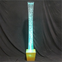 Lampe à bulles d'eau contemporaine en acrylique pour la maison et le bureau Colonne lumineuse à LED en forme de poisson pour mur et sol