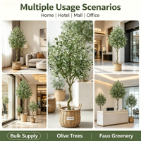 Arbre d'olivier artificiel de grande taille de haute qualité, plante verte artificielle pour la décoration intérieure de la maison ou de l'hôtel, pour les occasions de mariage
