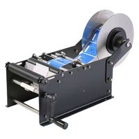 Machine d'étiquetage manuelle pour bouteilles en verre, plastique, métal, acier inoxydable 304, machine d'étiquetage portable pour boissons