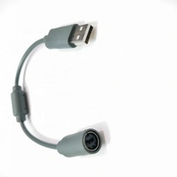 Câble d'extension USB vers PC, cordon de convertisseur, pour manette filaire Xbox 360, gris et noir