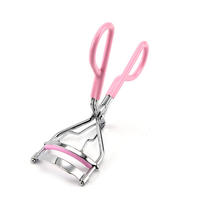 Recourbe-cils à manche enduit, multicolore (rose, blanc), faible MOQ, pour des boucles naturelles, vente en gros, fabricant de produits de beauté