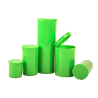 CR étiquette personnalisée Portable Tube en plastique noir bouchon supérieur vide conteneur pour la sécurité des enfants médecine couvercle à charnière pour pilules