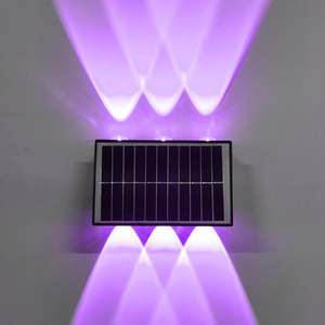 6 Led Zonne-Verlichting Buitensfeer Wandlamp Op En Neer Licht Controle Voor Tuin Tuin Straat Balkon Terras Camping Decor - Product Image 3