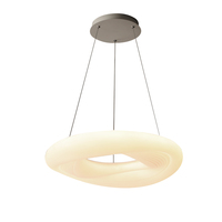 Lustre LED suspendu MIDUO Creative Design Nuage Blanc Citrouille, Blanc Chaud, Télécommande, Style Nordique Moderne pour Plafond Chambre Salon