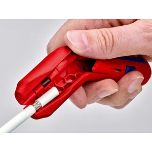 Knipex ergostrip เครื่องมือปอกสายเคเบิลสำหรับสายโคแอกเซียลข้อมูลและสายกลม - Product Image 5