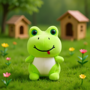 ตุ๊กตากบสีเขียว 18 ซม. ตุ๊กตาสัตว์นุ่มสำหรับเด็กอายุ 2 4 ปีของขวัญสำหรับทุกเพศ - Product Image 2